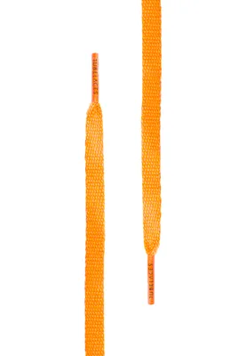Obrázok produktu pre Šnúrky do topánok White Flat Neon Orange-90cm