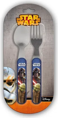 Productafbeelding van Star Wars kinderbestekset (2-delig) [metaal]