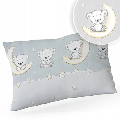 Produktbild von Kinder Kopfkissen 40x60 cm – Kleinkind Kissen – Antiallergisch – 100% Baumwolle