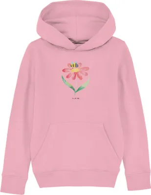 Produktbild von Mr. & Mrs. Panda Kinderpullover Hummel Blume 12-14 Jahre (152/164) - Baumwolle Pink - Geschenk, Biene, Kapuzenpullover, Natur, Kapuzenpulli, Wespe, Hoodie, Hoody, Pullover