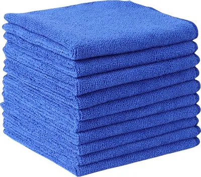 Immagine prodotto di INF Set da 2 panni per pulizia multiuso 30x30cm, microfibra ad alta assorbenza Blu L