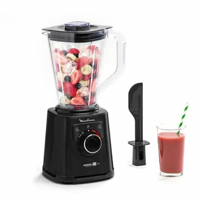 Obrázok produktu pre Moulinex PerfectMix+ LM88A8, Stolný mixér, 1,5 L, Pulzný spínač, Drtenie ľadu, 1200 W, Čierna