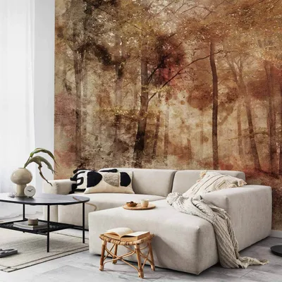 Produktbild von Vlies Fototapete - Lost in the woods 450x315 cm Blumen b-A-10026-a-a
