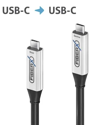 Produktbild von Purelink FiberX FX-I600-015 USB 3.2 Gen 1 Aktives optisches Kabel USB-C, 15m