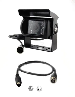 Image de Caméra de recul + adaptateur de réduction de caméra pour WAECO DOMETIC (ancienne version) 6-PIN/4-PIN