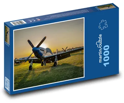Obrázok produktu pre Puzzle 1000 Lietadlo pri západe slnka - martinpuzzle