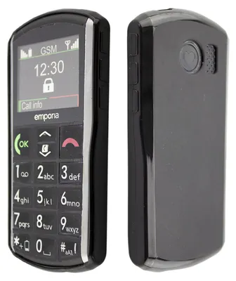 Immagine prodotto di caseroxx cover protettiva in TPU compatibile con Emporia V25, custodia in gomma per cellulare nera