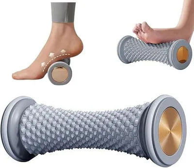Produktbild von GKA Fußmassage Roller – Massagerolle zur Muskelentspannung und Fußpflege mit Noppen Fußmassagegerät Massageroller Massage Beine Füße Arme Gummi