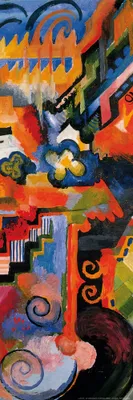 Obrázek produktu pro August Macke art print obrázek - Barevná kompozice, 1912 (91 x 30 cm)