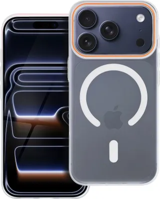 Produktbild von Case passend für iPhone 17 Go Orange kompatibel mit MagSafe transparent