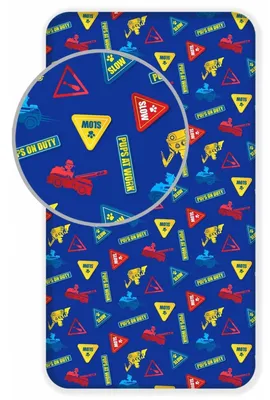 Produktbild von Paw Patrol Signpost Gummibezug 90x200 cm
