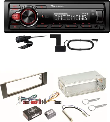 Produktbild von Pioneer MVH-330DAB Bluetooth Digitalradio Einbauset für Audi A3 8P 8PA
