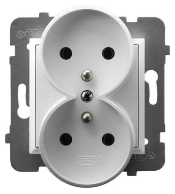 Obrázok produktu pre Ospel GP-2URZ/m/00, Biela, IP20, 16 A, 71 mm, 45 mm, 71 mm