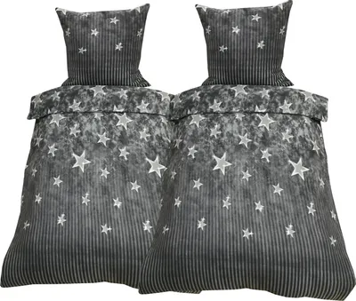 Produktbild von Buymax® Bettwäsche Bettbezug 200x200 cm, Kopfkissenbezug 80x80 cm 3 teilig Deckenbezug Set aus 100% Polyester Winter Fleece mit Reissverschluss