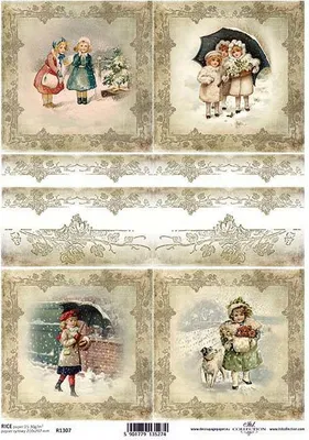 Image de ITD papier de riz découpage papier de bricolage papier souple technique de serviette, enfants R1307