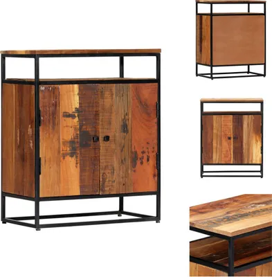 Obrázek produktu pro vidaXL Příborník 60x35x76 cm Masivní regenerované dřevo a ocel - Příborníky