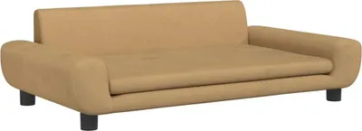 Obrázek produktu pro vidaXL Pelíšek pro psy hnědý 100x54x33 cm Velvet