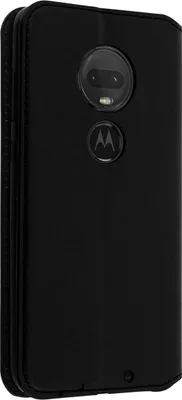 Obrázok produktu pre Avizar, puzdro Moto G7 Plus magnetické skladacie s funkciou stojana, čierne