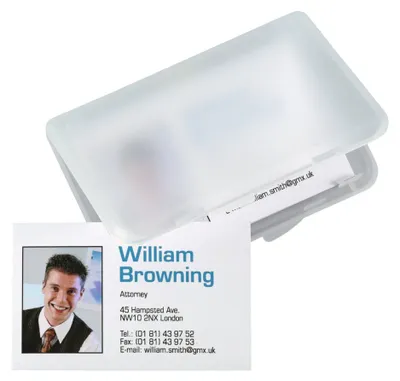 Produktbild von SIGEL VA140 Visitenkarten-Etui, transparent, matt