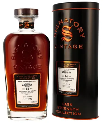 Produktbild von Aberlour 14 Jahre - 2012/2026 - 1st Fill Oloroso Sherry Butt #5 - Signatory Vintage Cask Strength - Speyside Single Malt Scotch Whisky