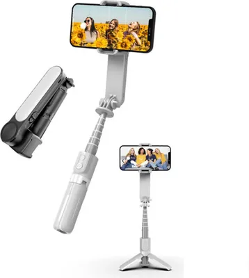 Produktbild von Selbstauslöser,Handy Stabilisator,Magnetischer Ausziehbarer Handy Stativständer,mit Fernbedienung,Tragbares für die iPhone Serie und alle Smartphones