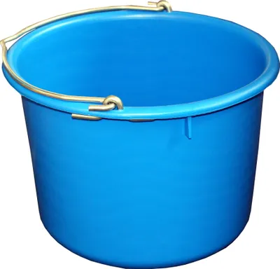Produktbild von Bau-Eimer 12,0 l, Ø 32,0 cm, 'Profi', blau, Skalierung, schwer