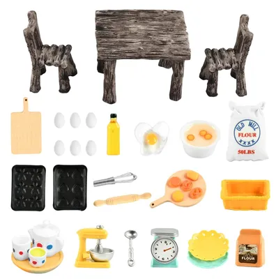 Zdjęcie produktu dla Solidchoice - Miniaturowe akcesoria kuchenne do domków dla lalek