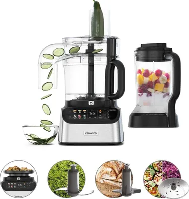 Immagine prodotto di Kenwood MultiPro OneTouch, 3 l, Nero, Acciaio inox, Manopole, 1,5 l, Plastica, Plastica