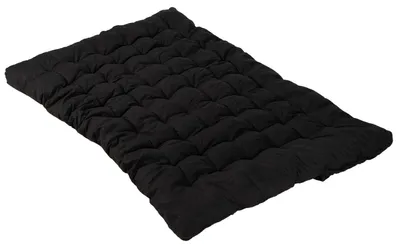 Faltbare Futonmatratze 135x190x10 cm, Schwarz
