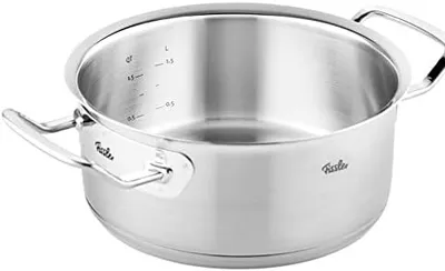 Produktbild von Fissler Original-Profi Collection / Braten-Topf (Ø 20 cm, 2,6 Liter) Edelstahl-Kochtopf, Bräter mit Metall-Deckel - Induktion
