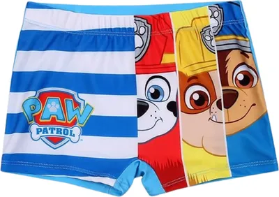 Zdjęcie produktu dla Paw Patrol Bokserki kąpielowe, zestaw 122/128 Disney