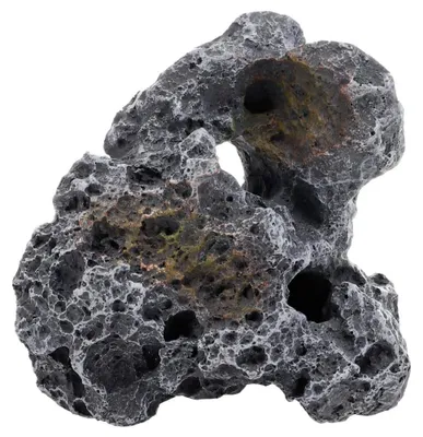 Zdjęcie produktu dla Dekoracja akwariowa kamień - Naturalny wygląd - Porowaty - 16 x 8 x 16 cm - Ciemny