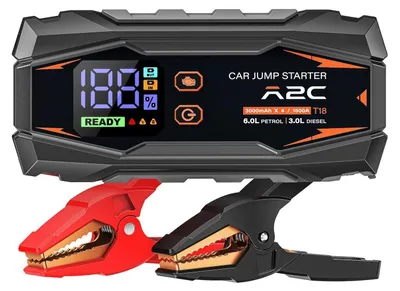 Produktbild von Starthilfe Powerbank 12V für PKW 16800mAh PD/QC 3.0 mit 3 USB und LED-Licht