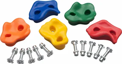 Obrázek produktu pro lezecké chyty 12 cm plastové 5 kusů vícebarevné