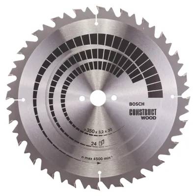 Image de BOSCH Lame pour scie circulaire  D. ext. 350 mm nombre de dents 24 WZ ( 4000815459 )
