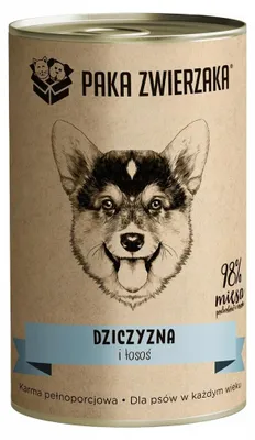 Immagine prodotto di Pakiet przysmaku Dzik i Łosoś - mokra karma dla psów - 400 g