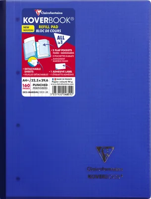 Produktbild von Clairefontaine 5x Koverbook Kursblock A4+ 80 Blatt - Sortiert 4851C