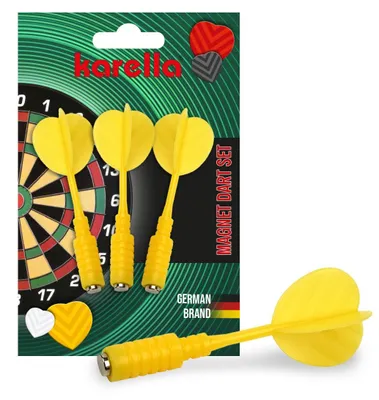 Image de Aimant Fléchettes - Jaune 3er Set