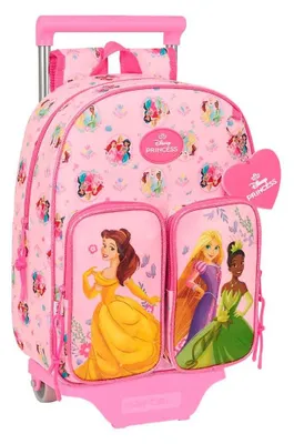 Produktbild von Safta Princesas Disney 10l 26x34x11 Cm Rucksack Mit Rollen Rosa  Kinder Rosa One Size