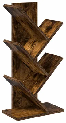 Obrázok produktu pre Maison Exclusive – Regál na knihy, 4-poschodový, 30 x 18 x 60 cm, drevotrieska