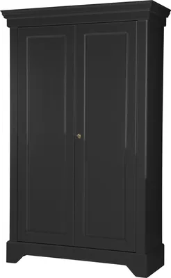 Produktbild von Woood Isabel Schubladenschrank Aus Kiefer, 2-Türig, Schwarz