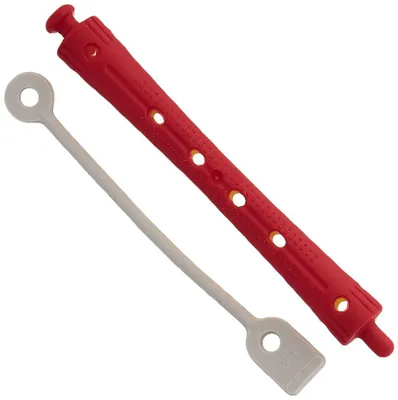 Image de Efalock Professional, bigoudis à froid 2 couleurs, longueur 9 mm, jaune/rouge, pack de 1