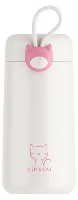Thermosflasche 300 ml, Katzenkopf, Edelstahl 304, kompakt