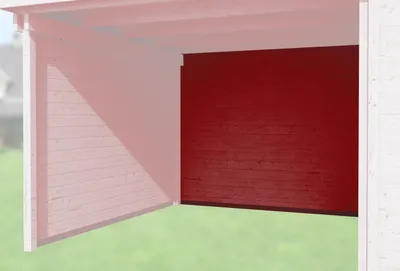 Produktbild von Weka Rückwand für Anbau 150 cm für Designhaus 126 und 172-schwedenrot