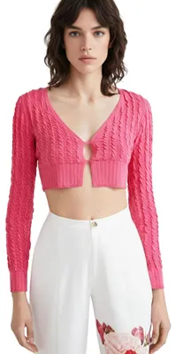Immagine prodotto di Maglione da donna Desigual, cardigan corto Lolita, rosa, taglia S
