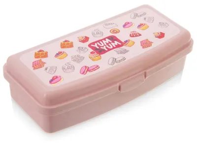 Obrázok produktu pre Sada na raňajky – obedárová krabička – 500 ml – plast – ružová