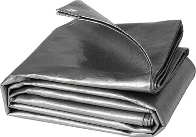 Immagine prodotto di Telone Bradas 8x12m | 120g/m² | Impermeabile | Occhielli in alluminio | Grigio