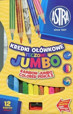 Immagine prodotto di Pastelli a matita Jumbo Rainbow 12 pz. Astra