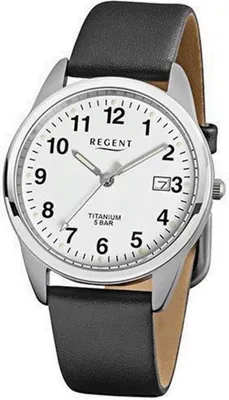 Produktbild von Regent 11190097 – Armbanduhr mit Lederarmband