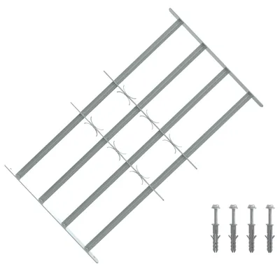 Zdjęcie produktu dla Krata zabezpieczająca do okien z 4 poprzeczkami 3 pcs